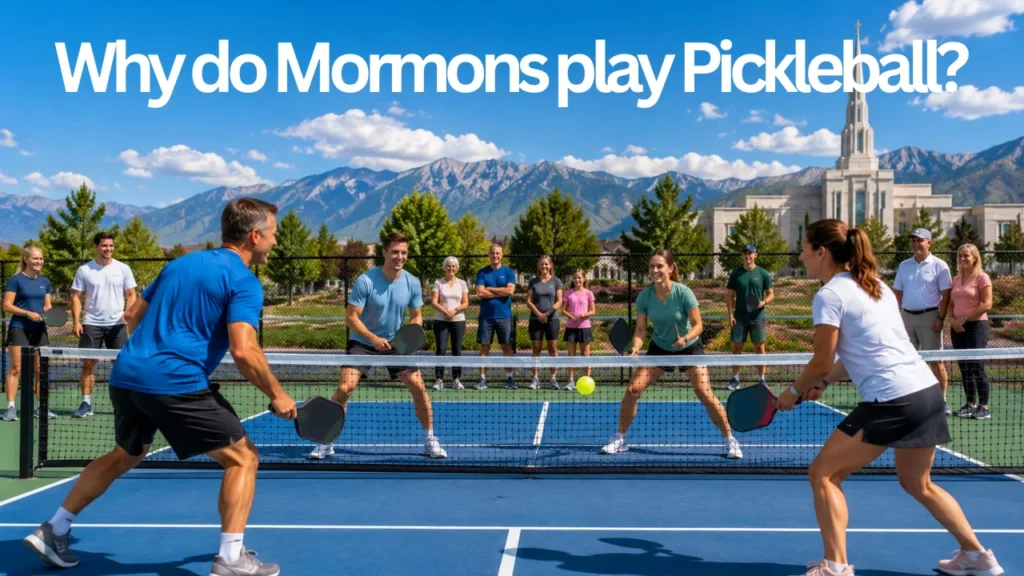 Why do Mormons play pickleball?
