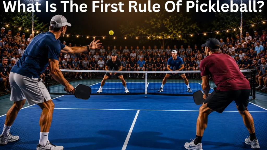 What Is The First Rule Of Pickleball?