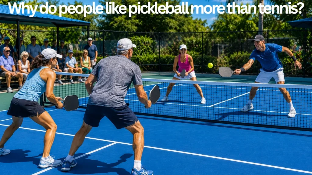 Why do people like pickleball more than tennis?